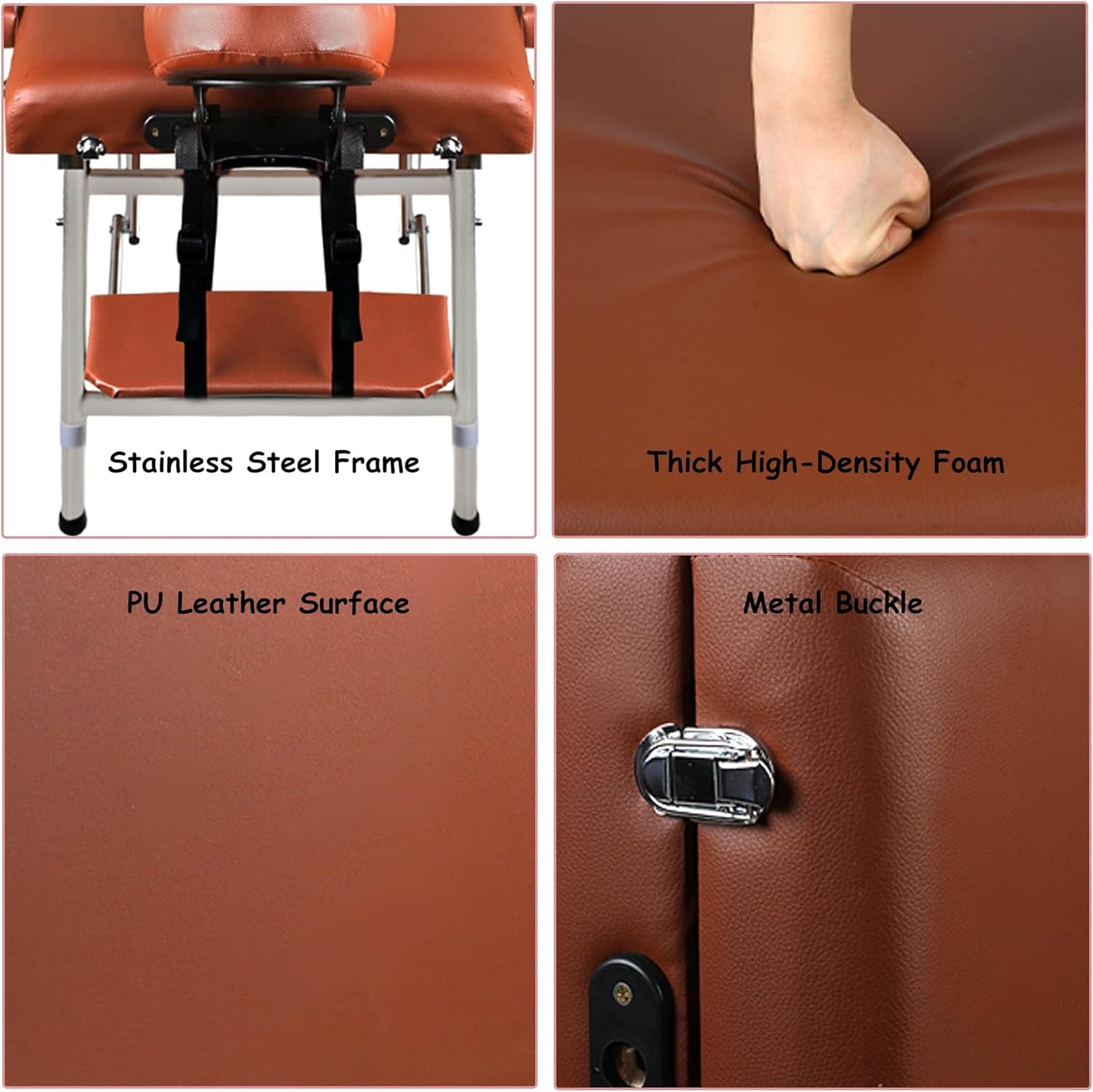 Skiennix Portable Massage Table - Foldable Spa Bed for Estheticians | 24" Wide, Adjustable Height