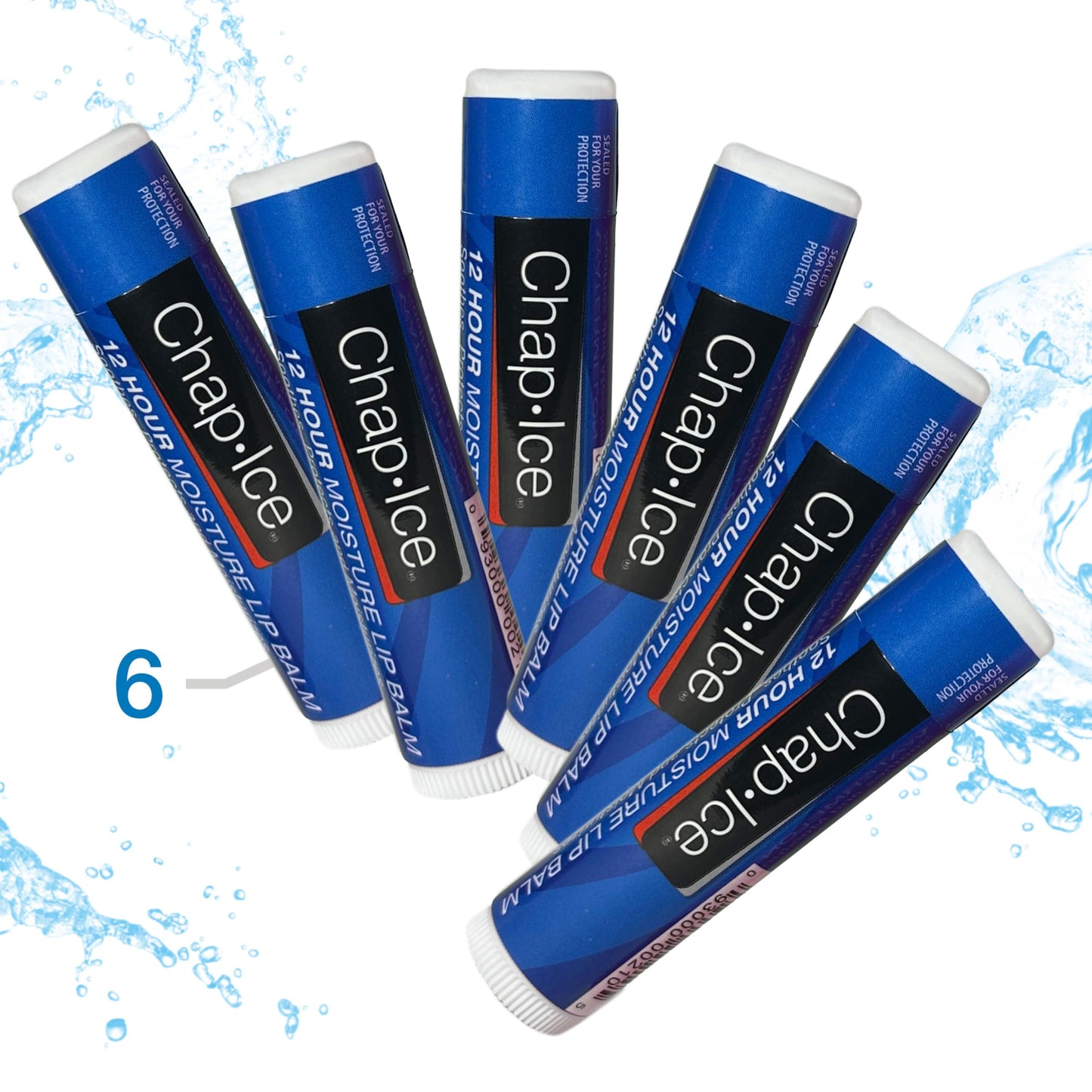 Moisturizing Lip Balm SPF 15 – 6 Pack Lip Balm Sticks, Hydrating & Protective Formula