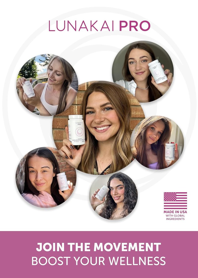 Hair Growth Supplement for Women - Advanced 20 Nutrient Formula with Marine Collagen, Biotin & Keratin - 90 Capsules for Thicker Strands