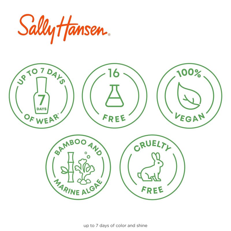 Sally Hansen Nail Treatment - Good. Kind. Pure No Chip® Acrylic Top Coat | Long-Lasting, Plant-Based Vegan Formula, 16-Free
