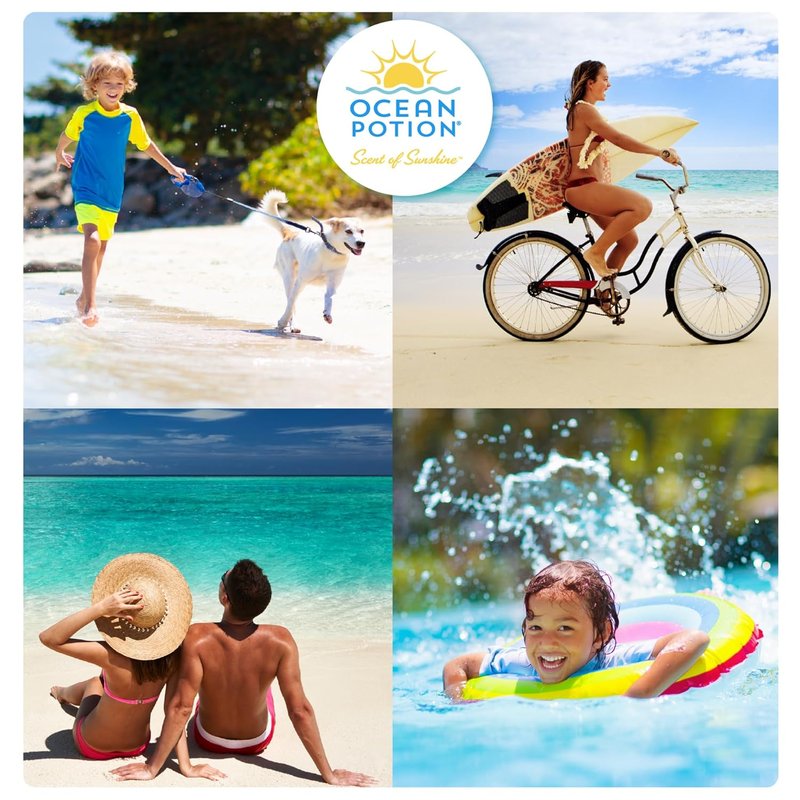 Ocean Potion Sport Mineral Sunscreen SPF 30 - Zinc Oxide UVA/UVB Protection | Water & Sweat Resistant, Travel Size 3.4 oz