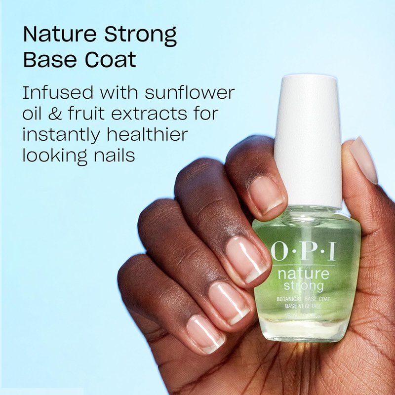 OPI Nature Strong Knowledge is Flower | Opaque Soft Pink Crème Natural Origin Nail Polish | Plant Based, Vegan, Cruelty Free