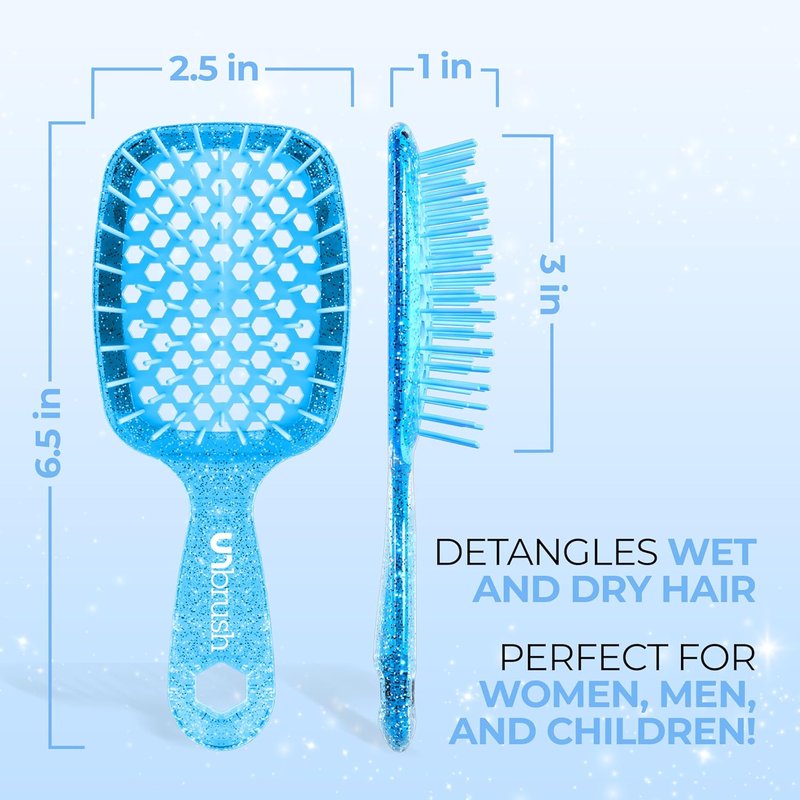 FHI Heat Mini Detangler Brush - Pain-Free Brushing for All Hair Types | Lightweight, Anti-Static Bristles