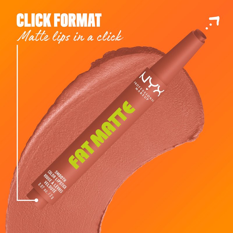 NYX PROFESSIONAL MAKEUP Fat Matte Lipstick, Pigmented, Smoothing, & Non-Drying Lip Crayon, Long Lasting Lip Makeup, Vegan & Cruelty Free - Cozy Whipped (Nude)