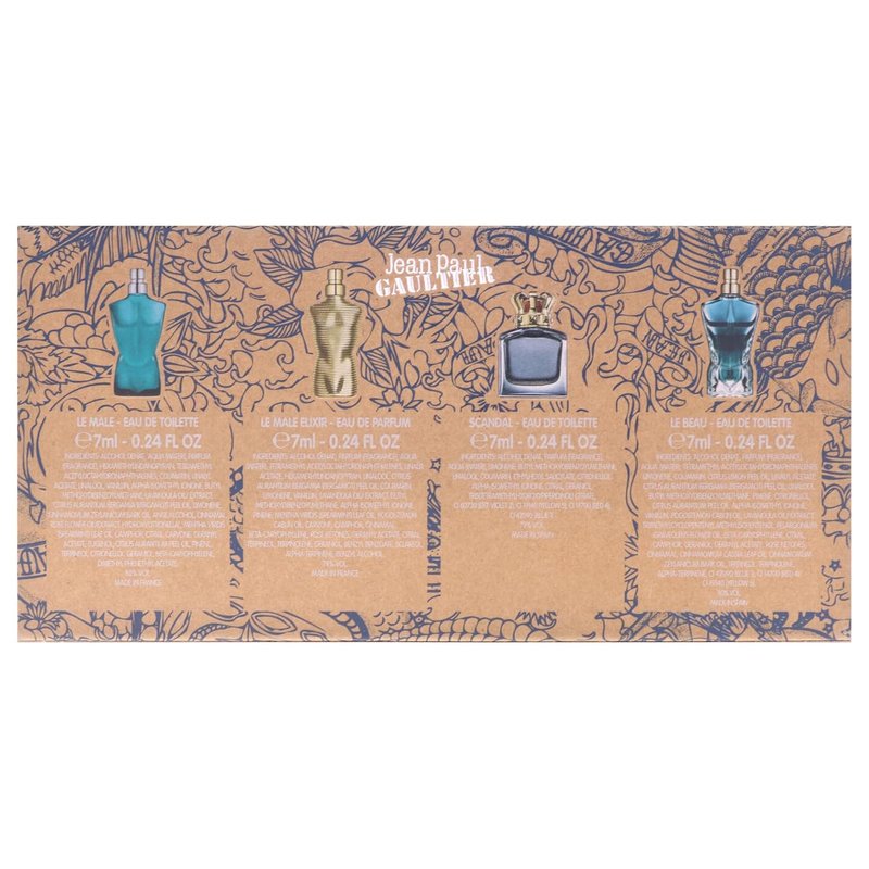 Miniatures Set by Jean Paul Gaultier for Men - 4 Pc Mini Gift Set