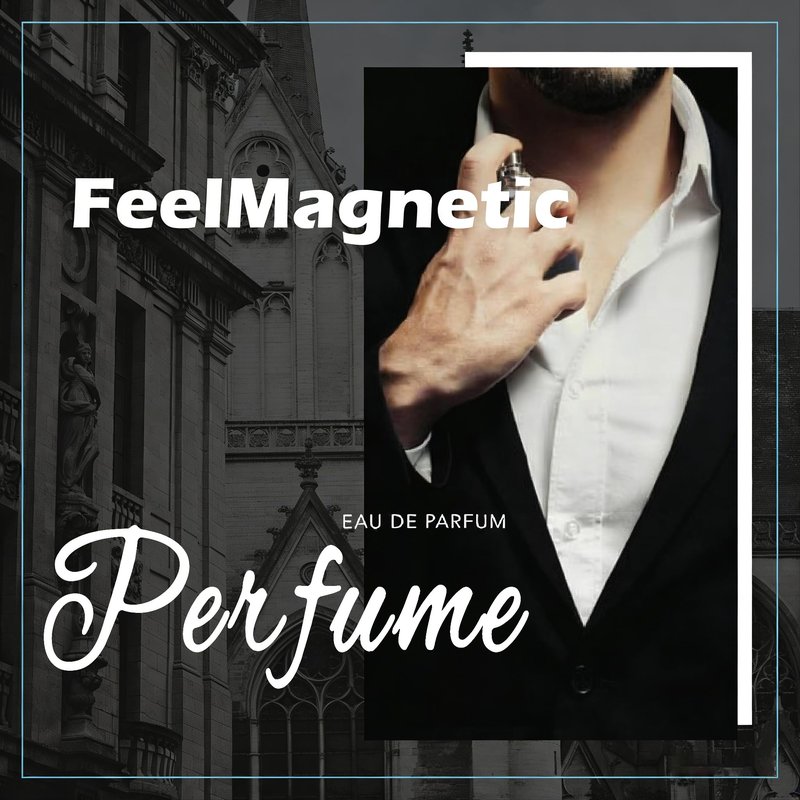 FeelMagnetic Eau de Parfum with Pheromones-Infused Cologne for Men - Long-Lasting Perfume Social Confidence 50ml