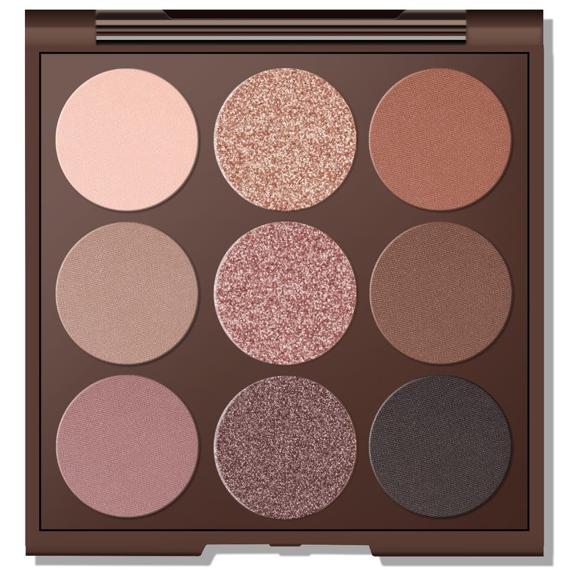 MYSTER ROSEY Neutral Eyeshadow Palette, Nude Eyeshadow Palette, Matte Eye Shadow Makeup Palette with Mirror, Long-Lasting Wear, Vegan, Cruelty-Free - 0.5oz (Charm Purple)