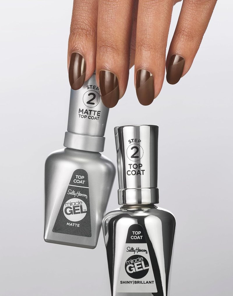 Sally Hansen Miracle Gel™ | Shiny Top Coat for Long-Lasting, Gel-Like Finish | Clear Nail Polish