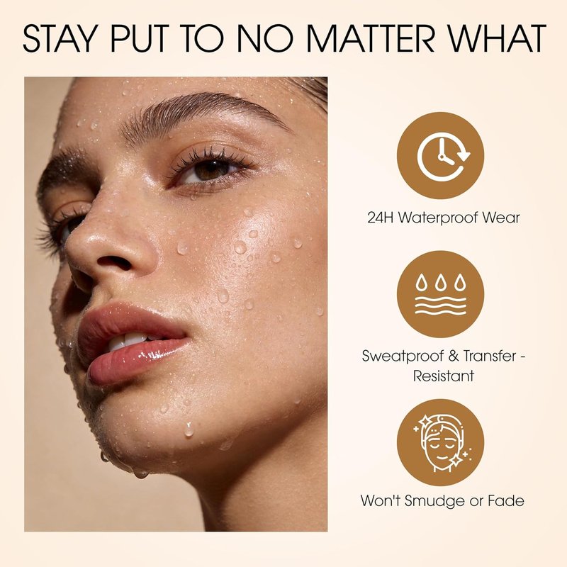 Skiennix Full Coverage Liquid Concealer - Double-Headed Waterproof Corrector for Dark Circles & Blemishes | Ivory 0.23 fl oz