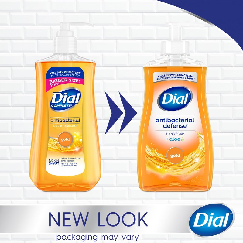 Dial Antibacterial Liquid Hand Soap, Gold, 11 Fl Oz