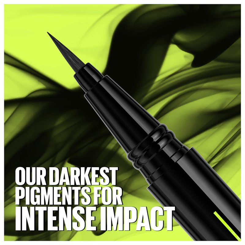 Maybelline Tattoo Studio Ink Pen Liquid Eyeliner, Up to 24 Hours of Wear, Waterproof & Smudge-Resistant Make Up, Brown, 1 Count