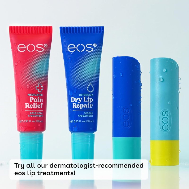 eos The Hero Lip Repair - Extra Dry Lip Treatment with 24HR Moisture & Natural Strawberry Extract | 0.35 fl oz, 2-Pack