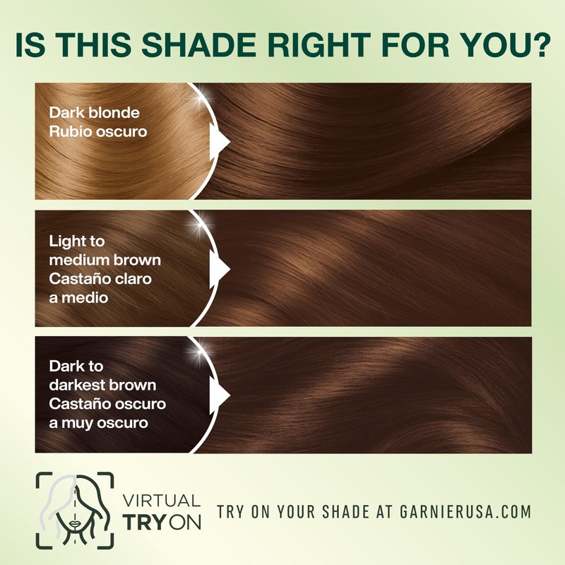 Garnier Nutrisse Ultra Crème Hair Color, Permanent Hair Dye with 100% Gray Coverage, Vegan & Cruelty-Free, 535 Medium Gold Mahogany Brown (Chocolate Caramel), 2 Count