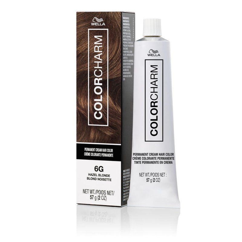 COLORCHARM Permanent Cream Hair Color, 6G Hazel Blonde, 2 oz.