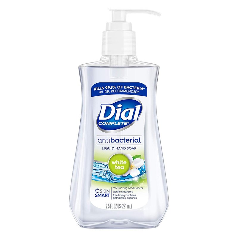 Dial Antibacterial Liquid Hand Soap - White Tea Scent | 7.5 Fl Oz (Pack of 12)