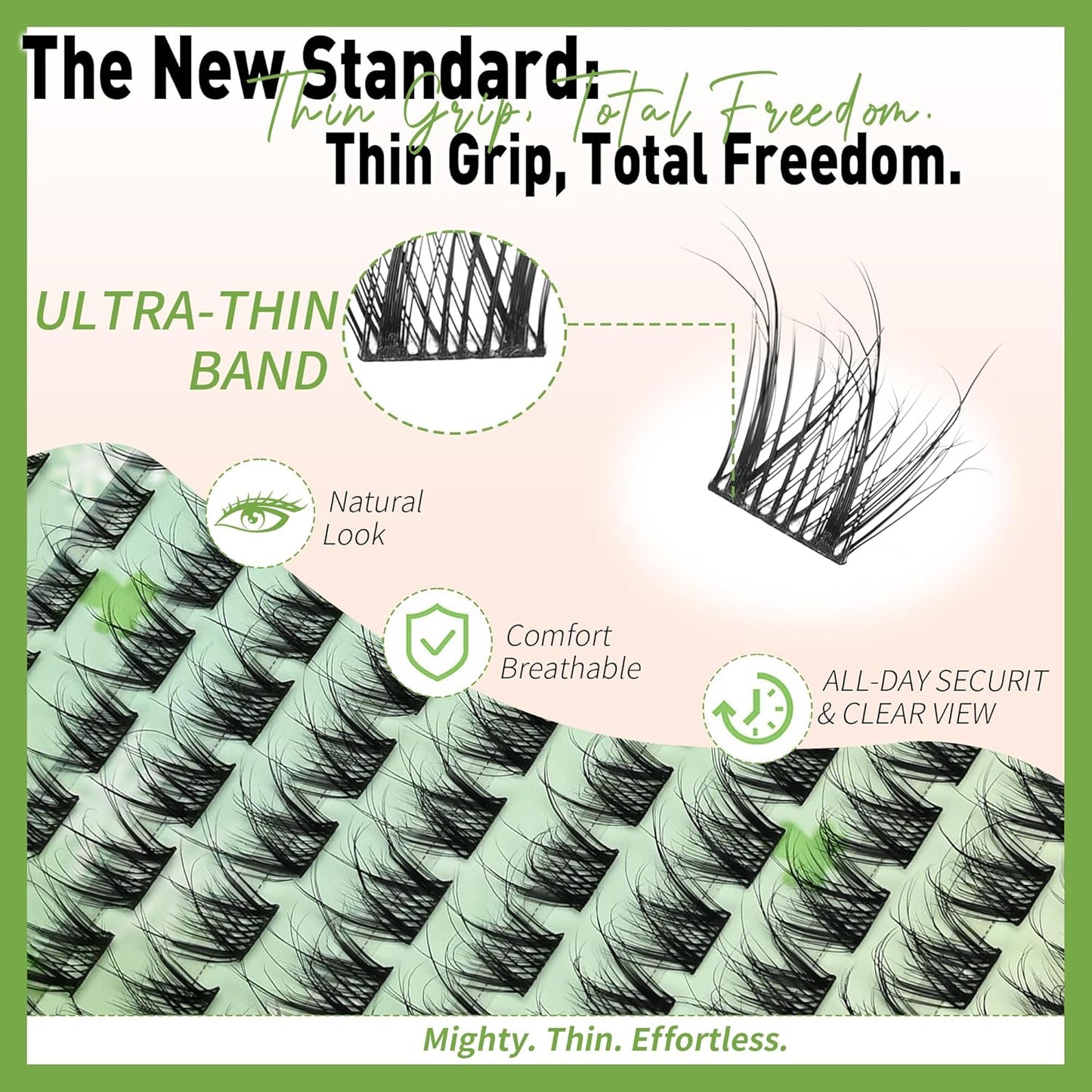 Spider Lash Clusters Kit - 154pcs C Curly Wispy Individual Lashes | 8-14mm Super Soft DIY Extensions
