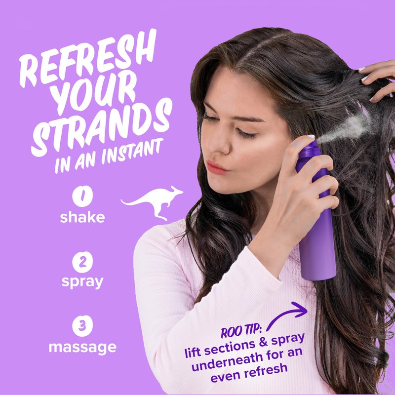 Aussie Instant Refresh Dry Shampoo, Original Clean, Talc-Free, Butane-Free, for Straight, Wavy and Curly Hair, 4.9oz
