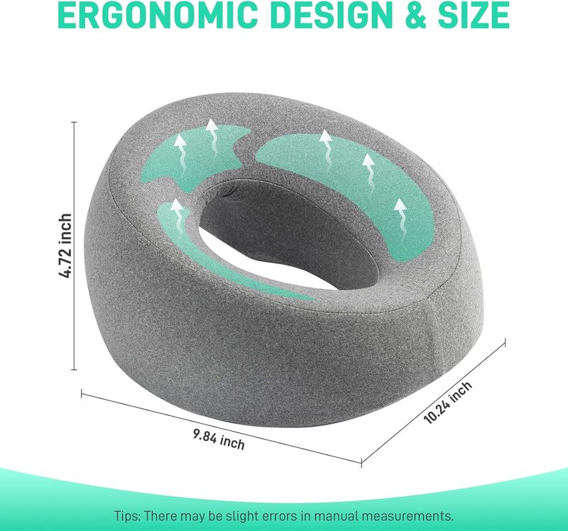 Skiennix Face Down Pillow - Comfortable Massage Headrest for Stomach Sleeping | Ideal for Post-Surgery Recovery