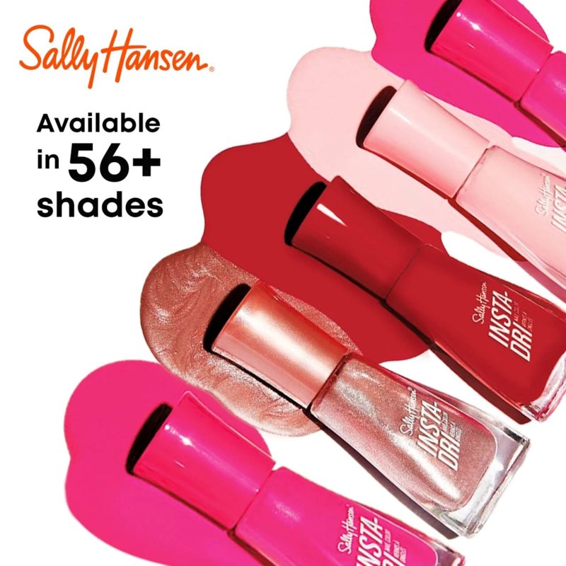 Sally Hansen Insta-Dri Pride Nail Polish | Quick Dry, Long Lasting, Streak-Free Shine | Opaque, Glossy | 769 Tot-ALLY Red | Bright Candy Red Nail Color