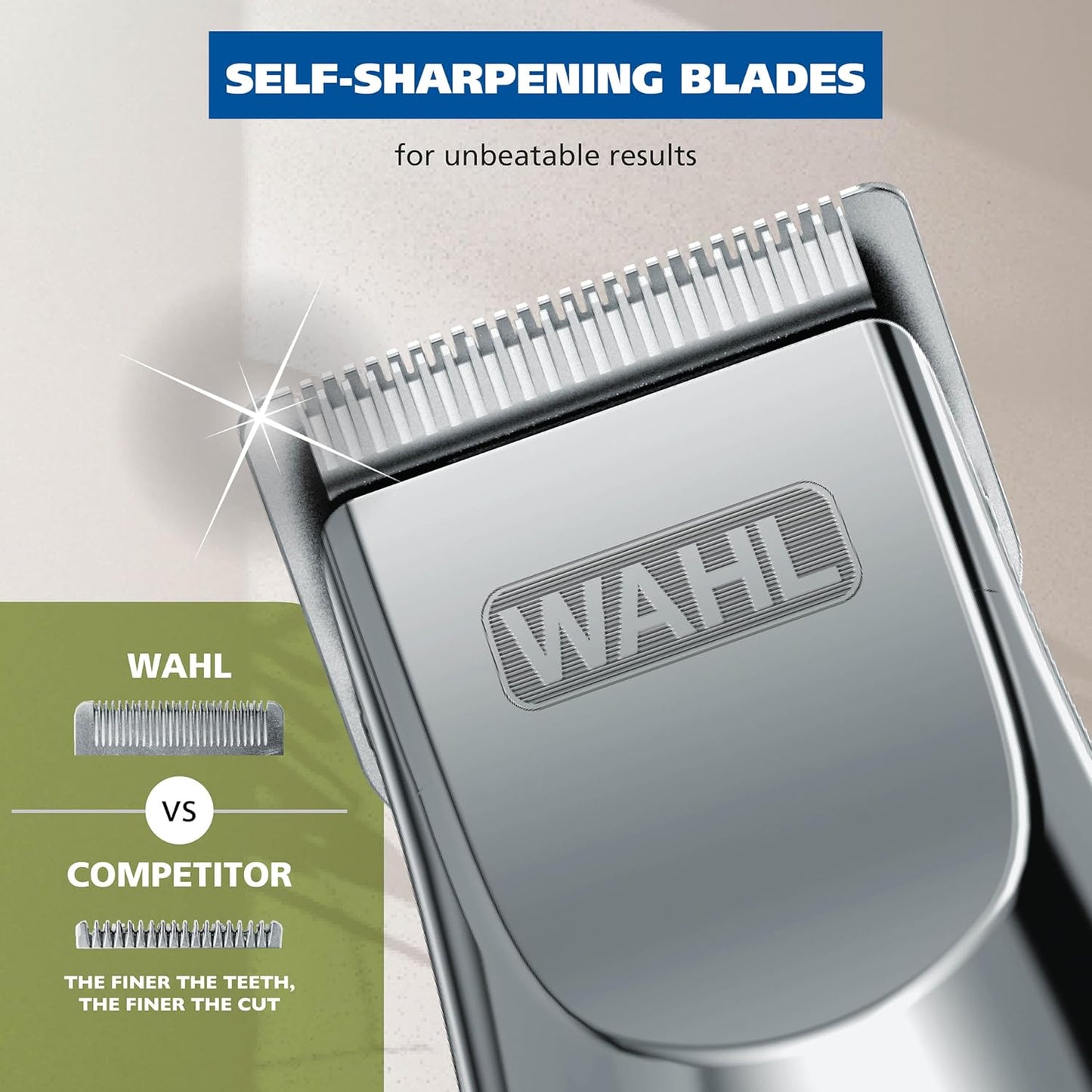 Wahl Rechargeable Beard Trimmer Kit - Mustache & Nose Hair Grooming | Model 5622v