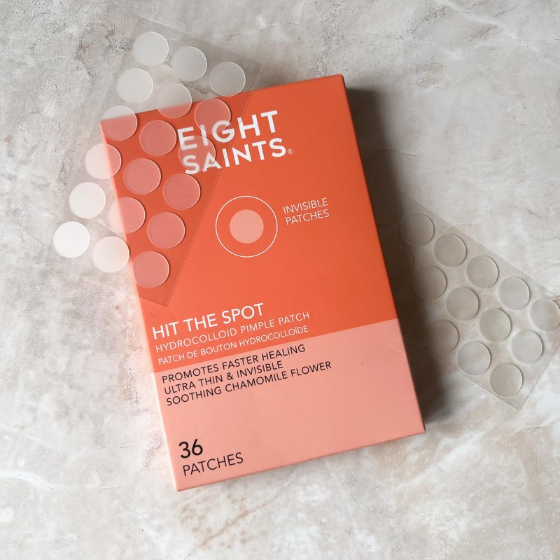 Eight Saints Hit the Spot Acne Pimple Patches For Face, Fast Zit and Blemish Reduction Patch, Ultra Thin Patches, with Hydrocolloid, Chamomile and Green Tea (36 Count)