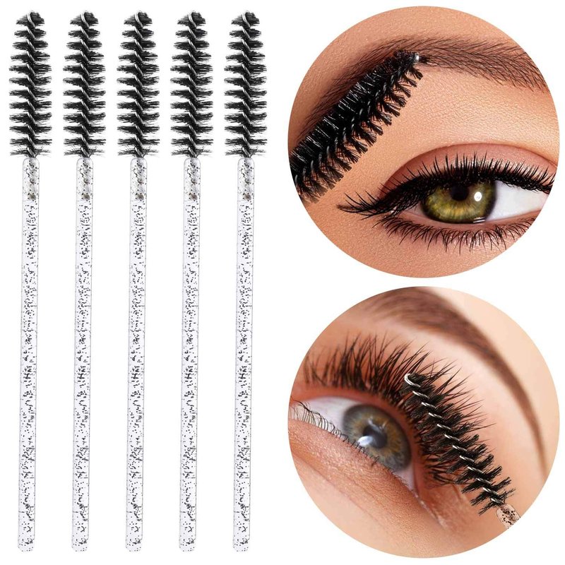 Disposable Mascara Wands - 300 Eyelash Brushes for Extensions | Spoolies for Makeup & Eyebrow Application