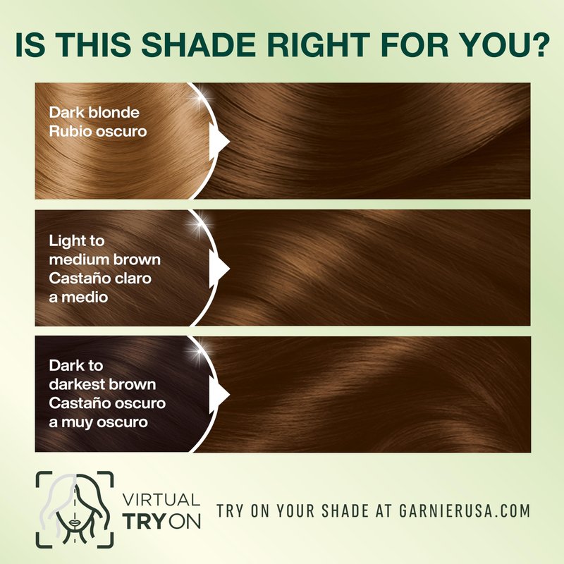 Garnier Nutrisse Ultra Crème Hair Color, Permanent Hair Dye with 100% Gray Coverage, Vegan & Cruelty-Free, 53 Medium Golden Brown (Chestnut), 2 Count