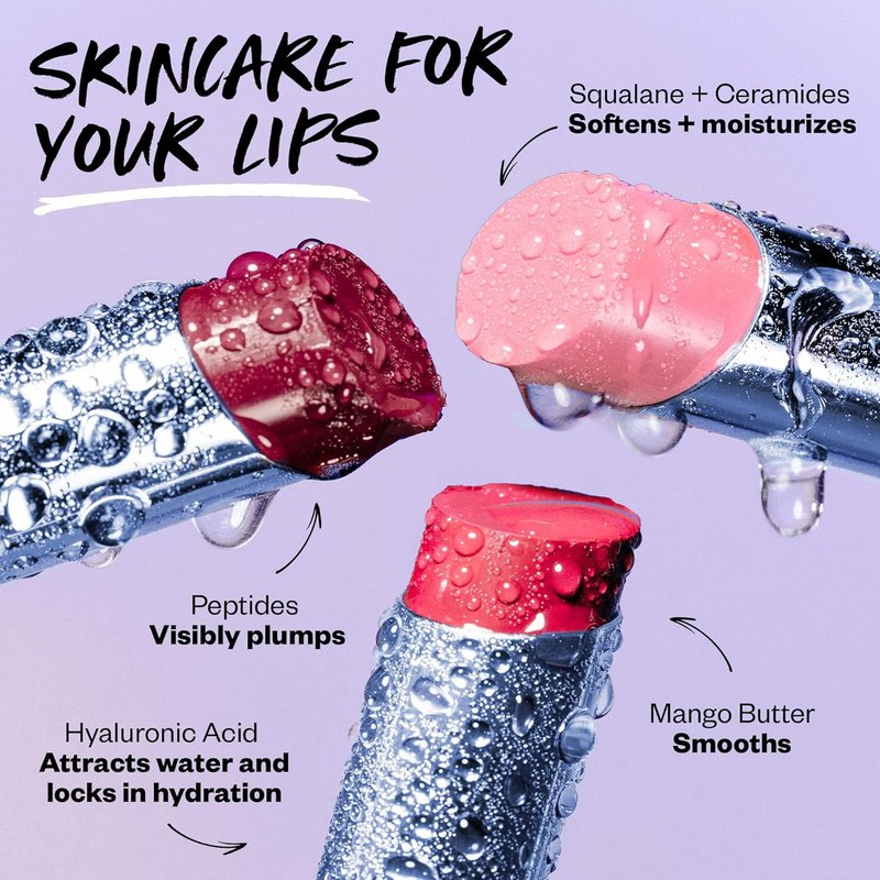 Kosas Moisturizing Shiny Sheer Lipstick - Ceramides, Hyaluronic Acid & Mango Butter | 100 Degrees