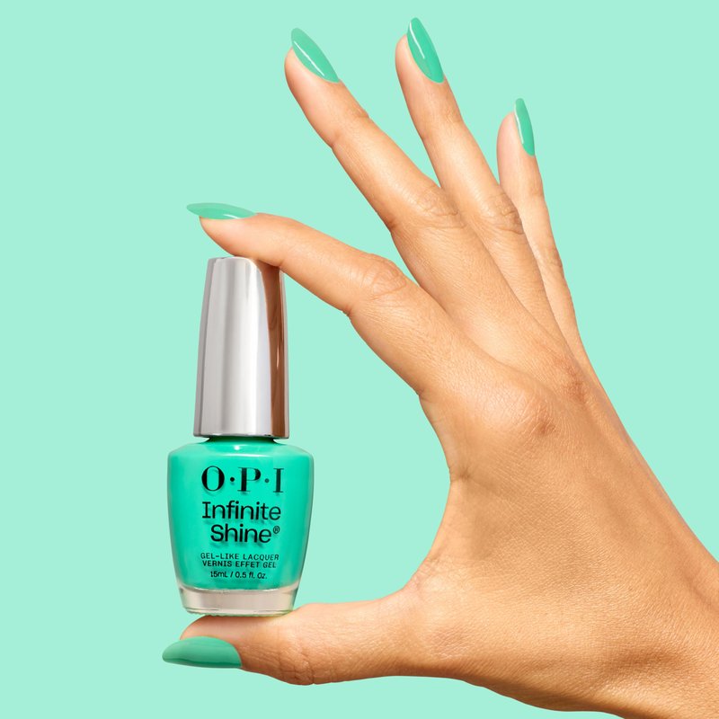 OPI Infinite Shine Follow the Ice Green Truck | Opaque Soft Icy Seafoam Teal Crème Long Wear Nail Polish | Trip to the Brite Side | Summer 2026 Collection