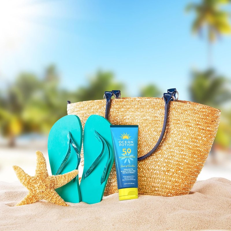 Ocean Potion SPF 50 Sunscreen Lotion - Broad Spectrum UVA/UVB Protection with Aloe & Vitamin E | 6.8 oz