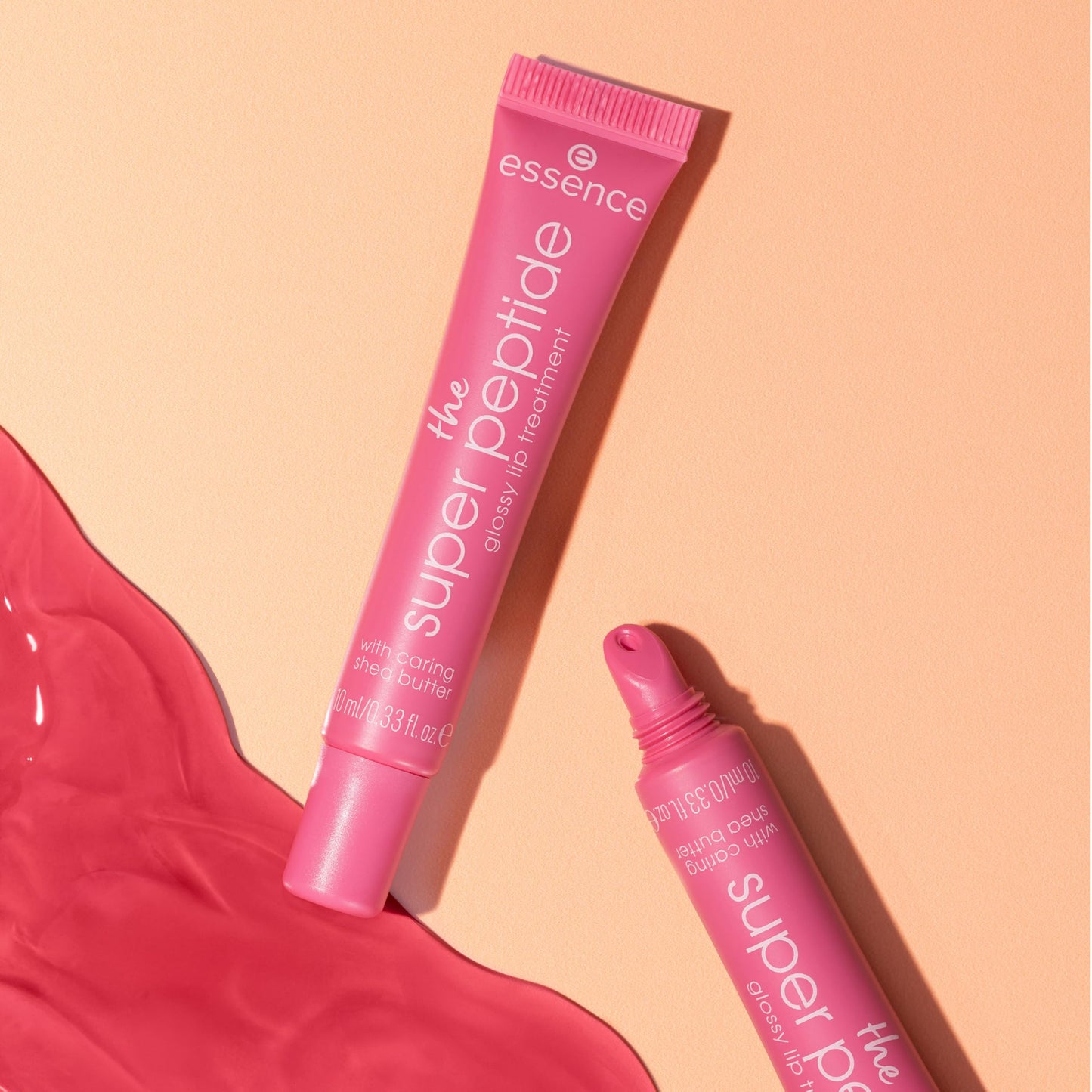 essence | The Super Peptide Glossy Lip Treatment | Hydrating, Nourishing and Non-Sticky | Vegan, Gluten Free and Cruelty Free (02 |Pinkified!)