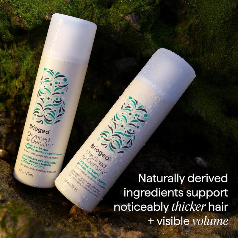 Briogeo Destined For Density Shampoo - Caffeine & Biotin Peptide Formula for Thicker, Voluminous Hair | Sulfate-Free, Vegan & Cruelty-Free