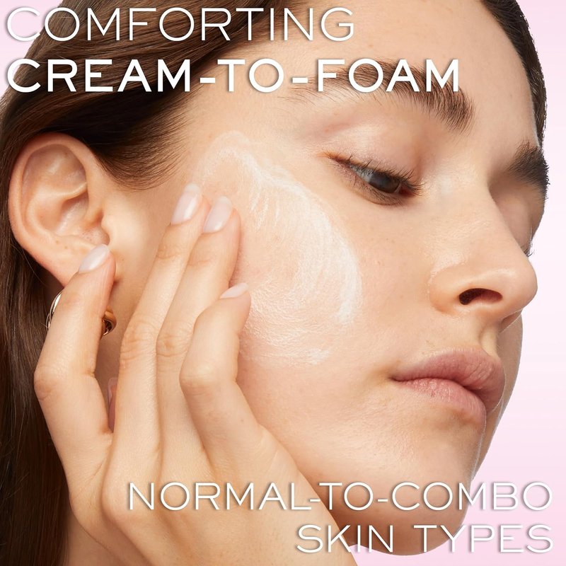 Lancôme Foaming Facial Cleanser - Gentle Hydrating Cream Cleanser with Rosehip Oil | 4.2 Fl Oz
