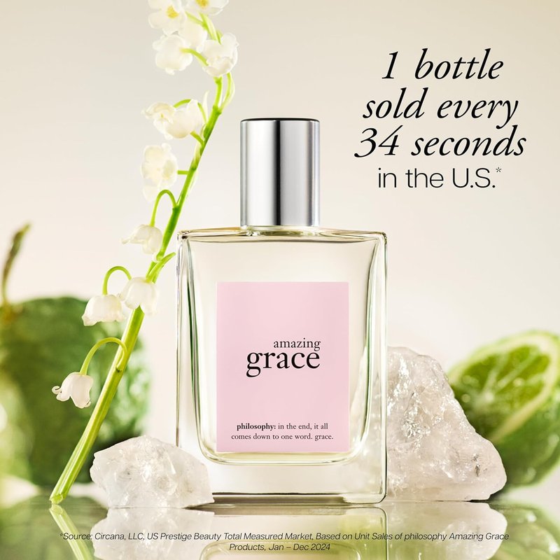 Amazing Grace Perfume - Clean & Floral Women's Fragrance - Bergamot, Muguet & Musk Notes | Long-Lasting Scent
