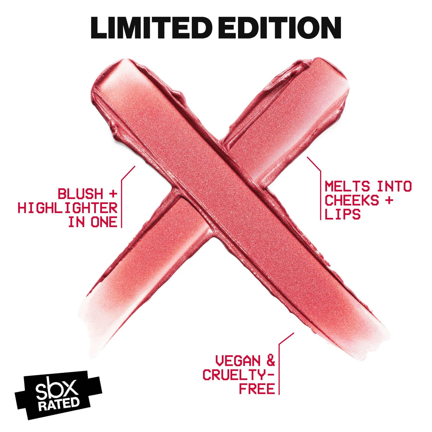 Smashbox Lit Stx Cream Blush & Highlighter | 2-in-1 Dewy Multi Stick | Blush Stick for Cheeks & Lips, Sunset.jpg, 0.1 Ounce
