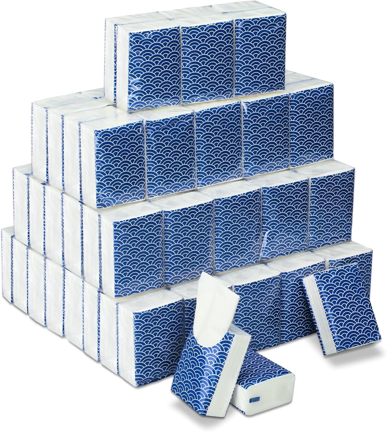Therwen Pocket Tissues - 100 Pack Mini Travel Size | 3-Ply Bulk Sheets for On-the-Go Use