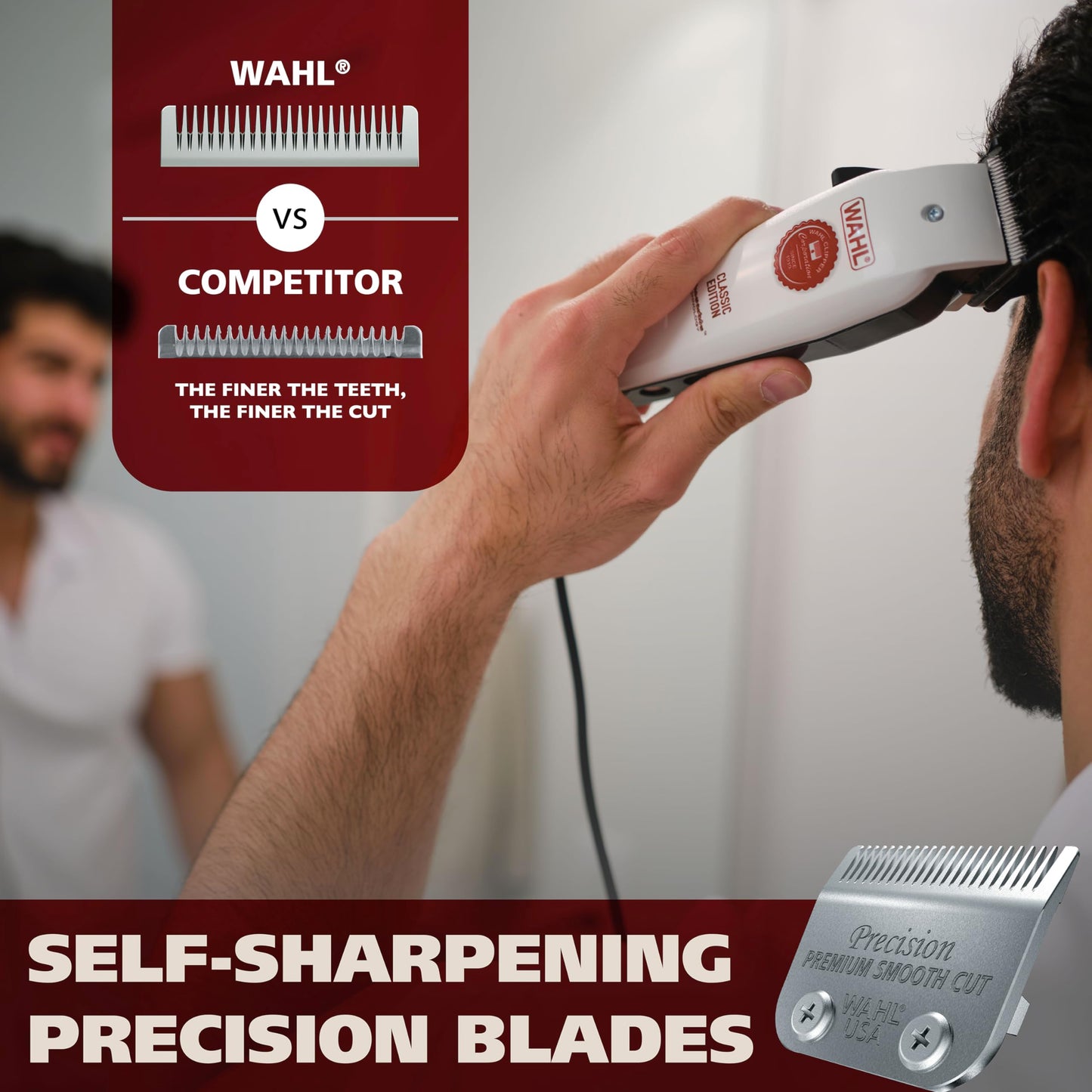 Wahl USA Classic Edition Corded Hair Clippers & Cordless Hair Trimmer for Men, Women & Children – POWERDRIVE Motor for Smooth, Consistent Haircutting & Touch-Up Trimmer – Model 3029167