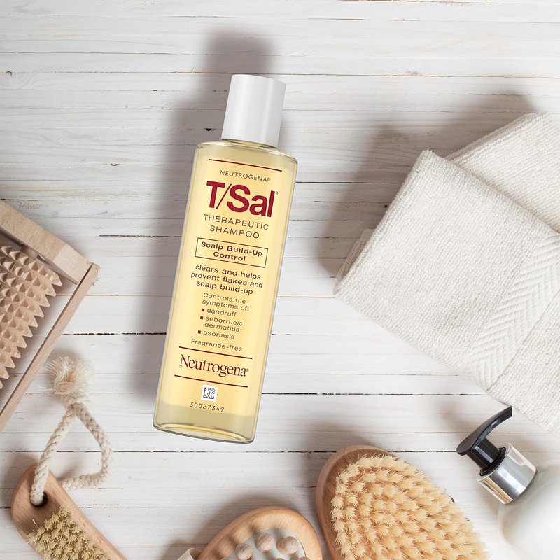 Neutrogena T/Sal Dandruff Shampoo - 3% Salicylic Acid Treatment | Fragrance-Free, 4.5 fl oz