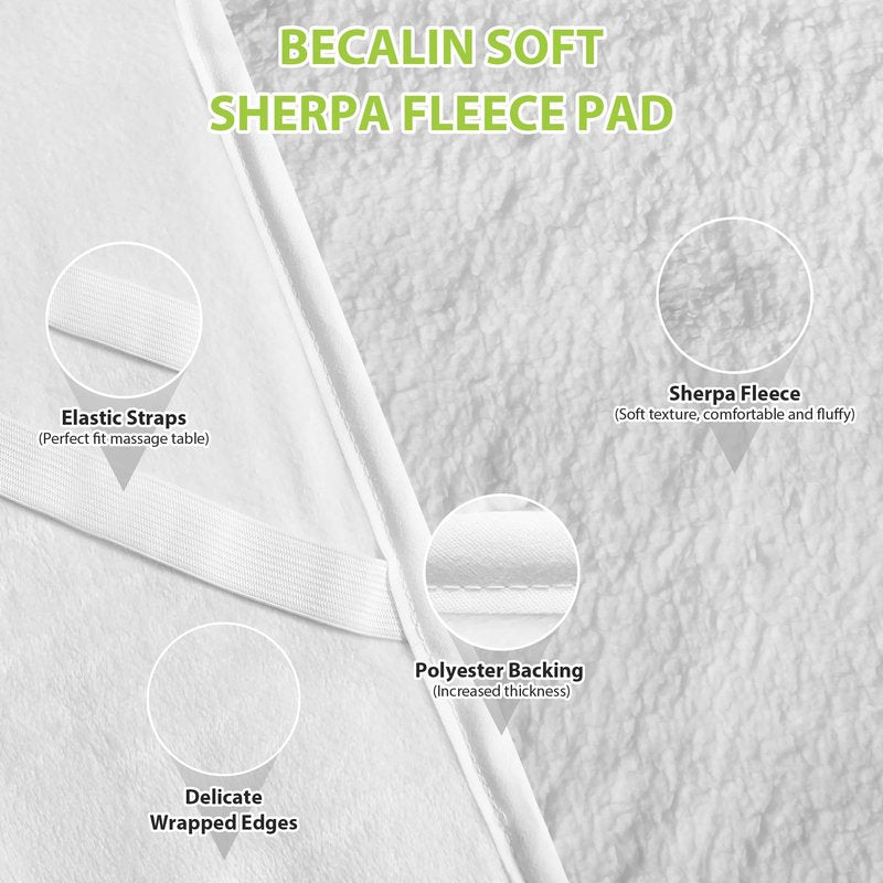 Massage Table Warmer Heating Pad Professional SPA Massage Bed Warmer with Timer, 9 Heat Setting, Overheat Protection for Massage Bed & Spa, Thickened & Soft Fleece, 30" x 71"