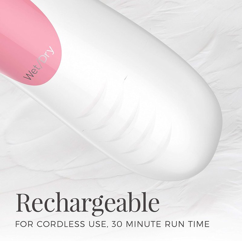 Remington WDF4821US Electric Shaver - Smooth & Silky 3-Blade Cordless Foil & Bikini Trimmer | Pink