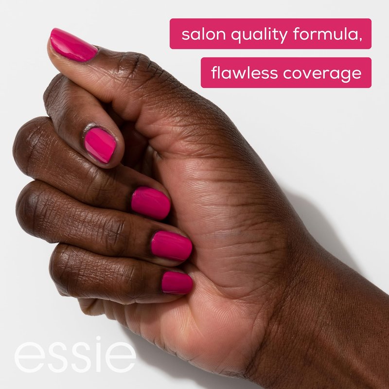 essie Salon-Quality Nail Polish, Vibrant Coral Red, Toy to the World, 0.46 fl oz