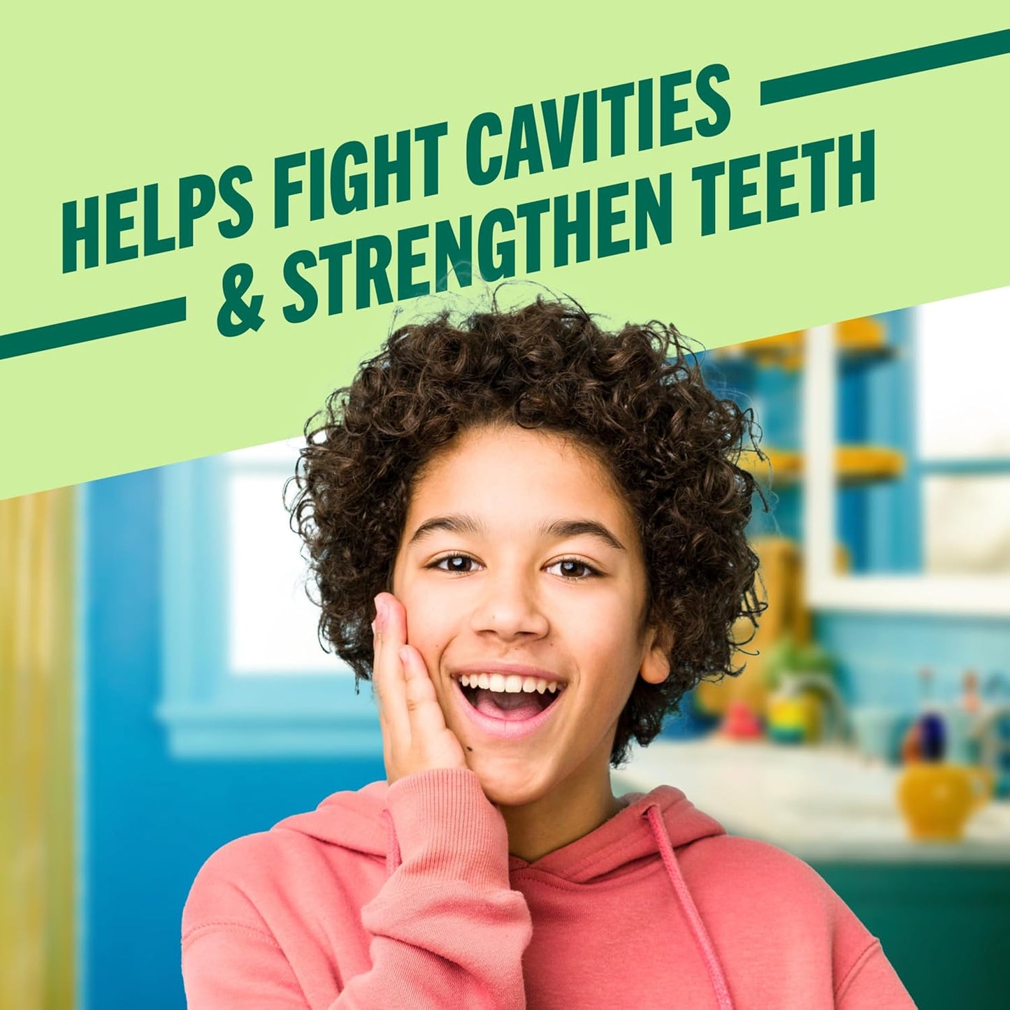 TheraBreath Kids Anticavity Fluoride Oral Rinse - Strengthens Teeth & Enamel, Alcohol & Dye Free, Bubblegum Blast Flavor, 16 Fl Oz, 2-Pack