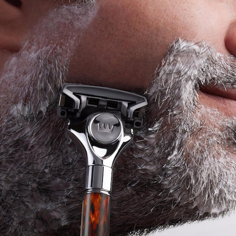 Cremo Tortoise Shell Razor Kit - Astonishingly Superior Shaving Experience | Premium Horn Design