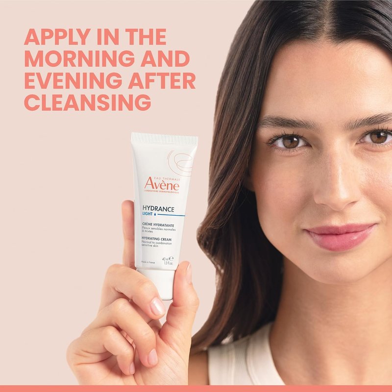 Avène Hydrance Light Daily Face Moisturizer - Non-Comedogenic Hydrating Emulsion, 1.3 Oz