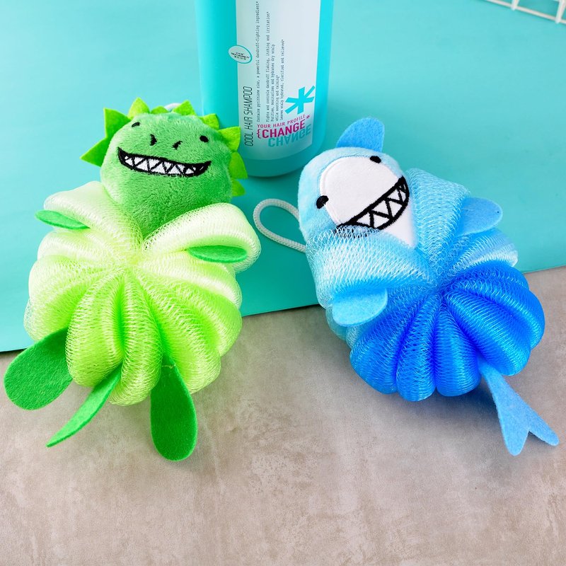 RAMFIYN 4 Pack Fun Bubble Bath Kid Loofahs, Cute Animal Loofah Bath Sponge, Shower Puffs Body Scrubber, Cute Sponges