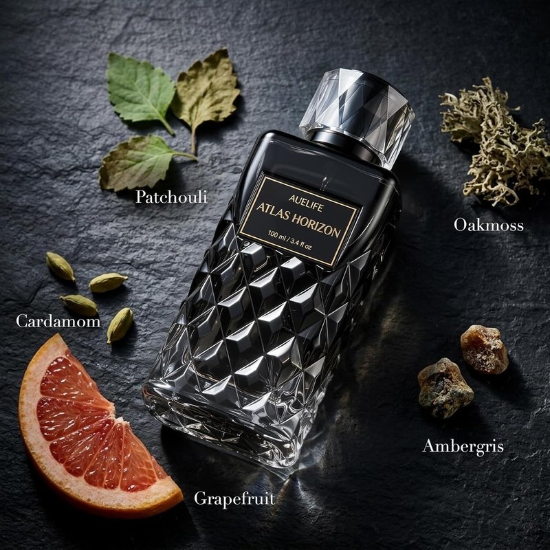 Auelife Cologne for Men - Alcohol-Free Woody Spicy Fragrance | 100ml Daily Wear Perfume