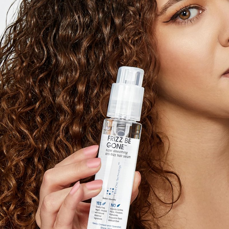 GIOVANNI ECO CHIC Frizz Be Gone Hair Serum - Anti-Frizz, Adds Shine & Seals Color | 2.75 oz