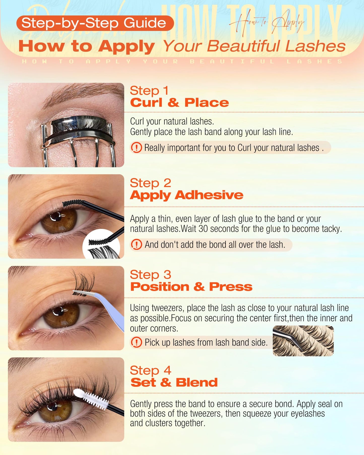 Spider Lash Clusters Natural Breeze Eyelash Clusters Wispy Cluster Eyelash Extensions Fluffy Lash Extensions CD Curl Clear Band Individual Lashes Clusters by Delyneph(10-16mm)