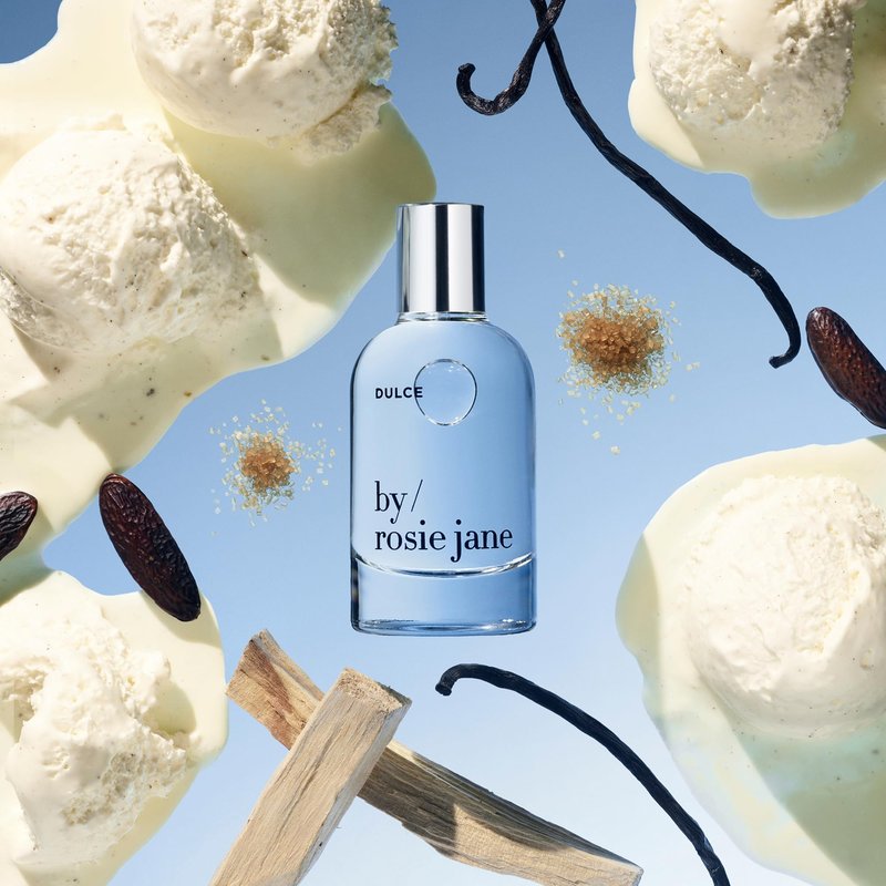 By Rosie Jane Eau De Parfum Spray (Dulce) - Clean Perfume for Women - Non-Toxic Body Mist with Notes of Creamy Vanilla, Brown Sugar & Warm Hinoki Wood - Paraben, Sulfate & Phthalate Free (50ml)