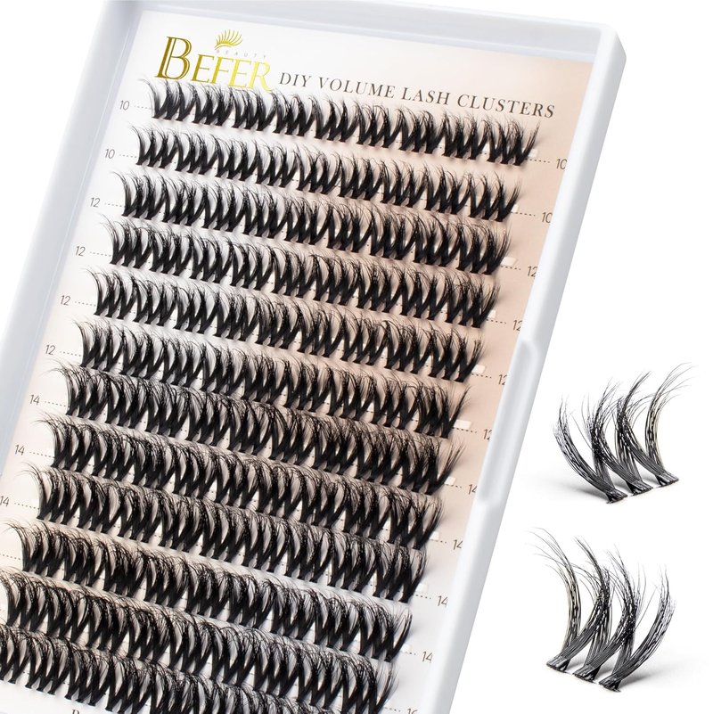 Lash Clusters - 108 Pcs 3D Curl Individual Eyelash Extensions | Wispy Volume 10-16MM for DIY Home Use